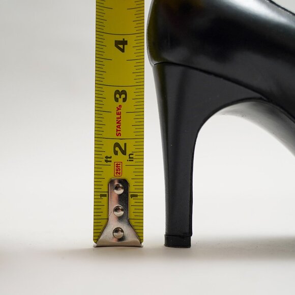 CHARLES JOURDAN Navy All Leather Pumps - Picture 7 of 9